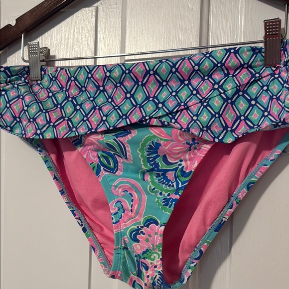 Lilly Pulitzer Colorful Midrise Bikini Swim Bottoms Size 14 EUC - Picture 2 of 5